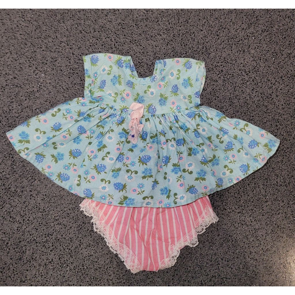 Vintage 1961 Kellogg’s Little Miss Kay Floral Dress & Bloomers 14” Promo